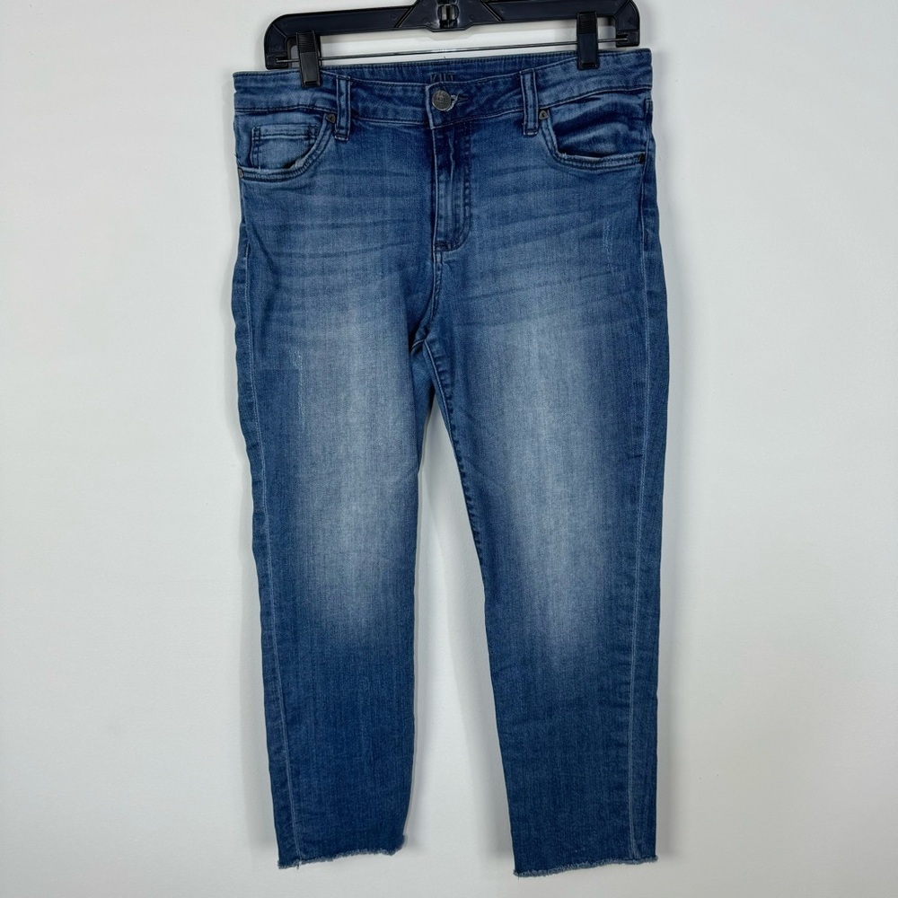 Kut from the Kloth Crop Straight Leg denim Jeans